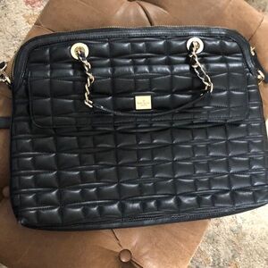 Kate Spade quilted leather laptop tote bag